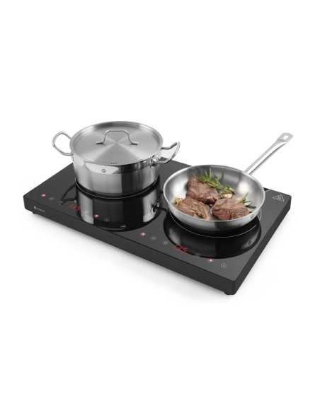 Glass-ceramic induction plate - cm 60.8 x 37 x 6.1h