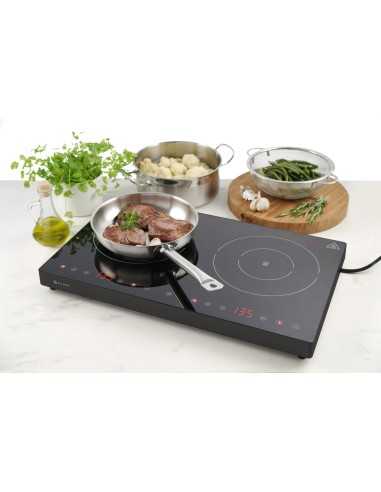 Glass-ceramic induction plate - cm 60.8 x 37 x...