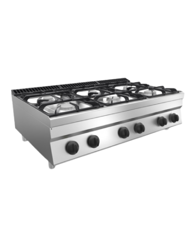 Gas cooker - Banco - N. 6 fires - cm 120 x 70 x 29.5 h