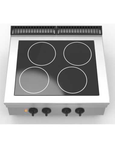 Electric kitchen - N.4 areas - cm 80 x 70 x 29.5 h