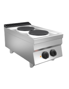 Cucina elettrica - Banco - N. 2 piastre - cm 40 x 70 x...