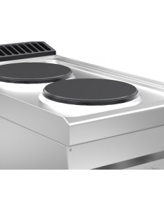 Cocina eléctrica - Banco - N. 4 placas - cm 80 x 70 x 29.5 h 2