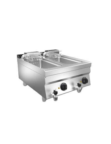 Friggitrice elettrica - Capacità 10+10 lt - cm...