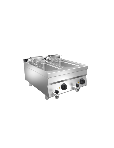 Electric fryer - Capacity 10+10 lt - cm 60 x 70 x 29.5 h