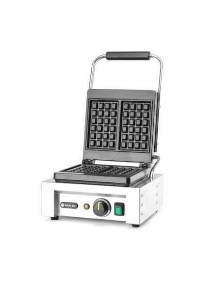 Piastra per waffel professionale per 2 cialde quadrate 4x6