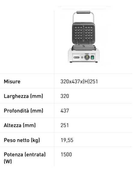 Professional waffle maker for 2 square waffles 3 x 5 Professional waffle maker for 2 square waffles 3 x 5