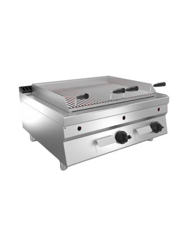 Griglia pietra lavica - cm 80 x 70 x 29.5 h