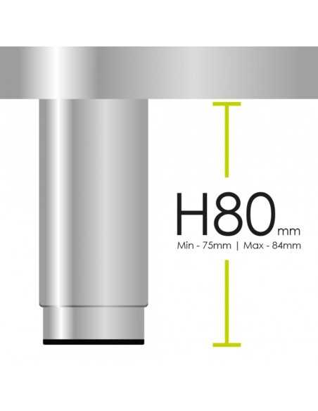 Fry top electric - Chrome smooth plate - cm 40 x 70 x 29.5 h