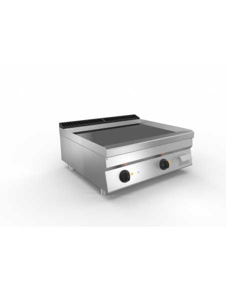 Fry top electric - Chrome smooth plate - cm 80 x 70 x 29.5 h