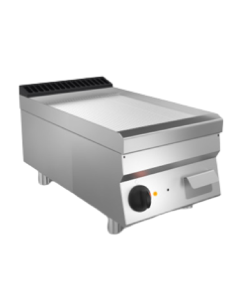 Fry top electric - Steel striped plate - cm 40 x 70 x 29.5 h 2