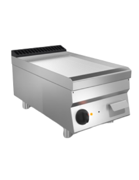 Fry top electric - Steel striped plate - cm 40 x 70 x 29.5 h