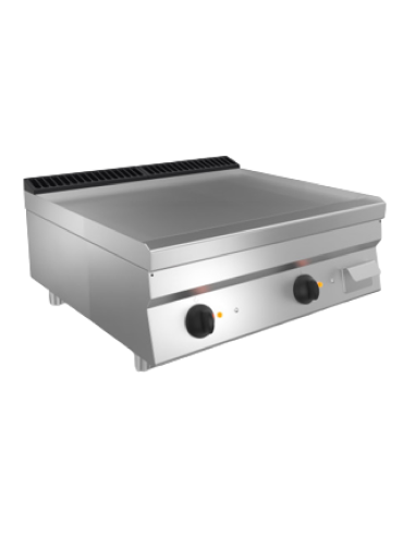 Fry top electric - Steel smooth plate - cm 80 x 70 x 29.5 h