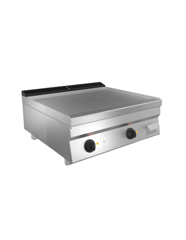 Fry top elettrico - Piastra liscia acciaio - cm...