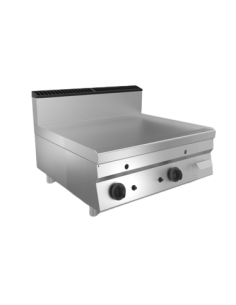 Fry top a gas - Piastra liscia acciaio - cm 80 x 70 x 29.5 h 2