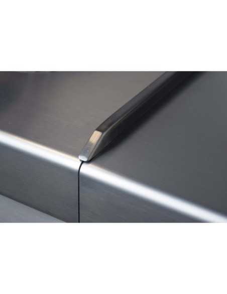 Gas superior frito - Placa lisa de acero - cm 40 x 70 x 29.5 h