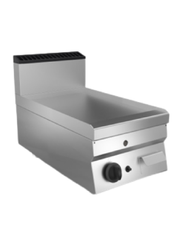 Gas superior frito - Placa lisa de acero - cm...