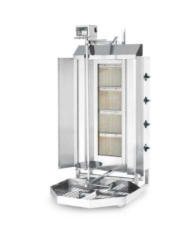 Gyros/gas kebab - N. 4 quemadores - cm 47 x 55...