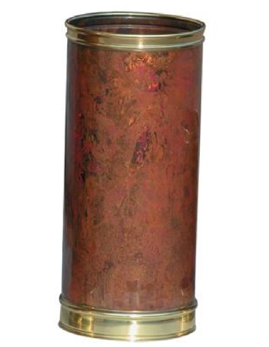 Umbrella stand - Copper and brass - Dimensions cm Ø 23 x 60 h