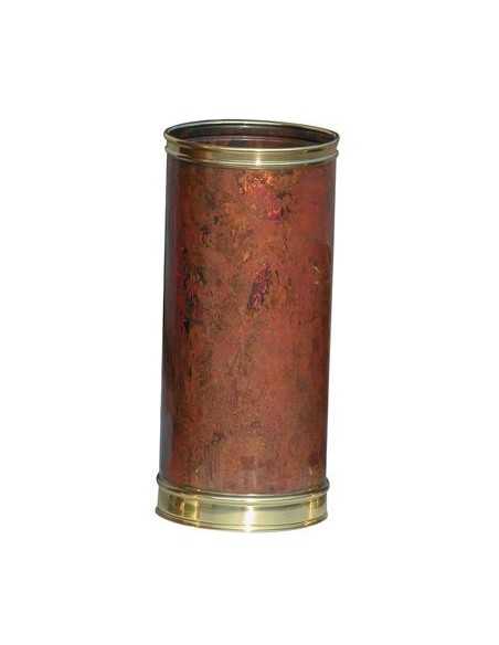 Umbrella stand - Copper and brass - Dimensions cm Ø 23 x 60 h