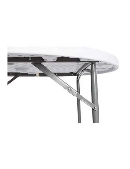 Mesa redonda - plegable - N. 10/12 asientos - Dimensiones cm Ø 180 x 74 h