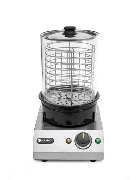 Macchina scalda e cuoci wurstel - Con campana in vetro