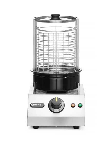 Sausage warmer and cooker - With glass bell