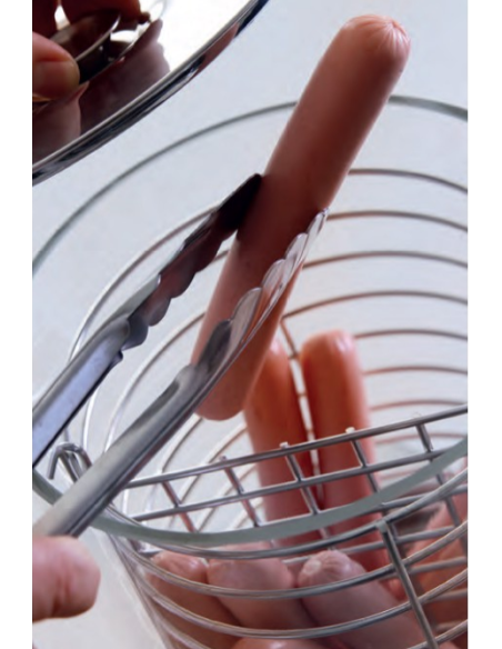 Máquina para calentar y cocinar salchichas - Con campana de cristal