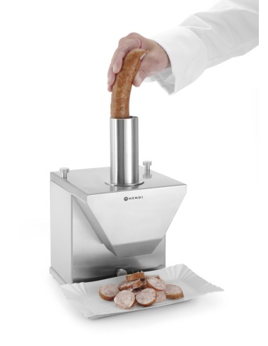 Sausage slicer - Electric - Stainless steel frame - Diameter max mm 48 - cm 23 x 18.5 x 32.5h