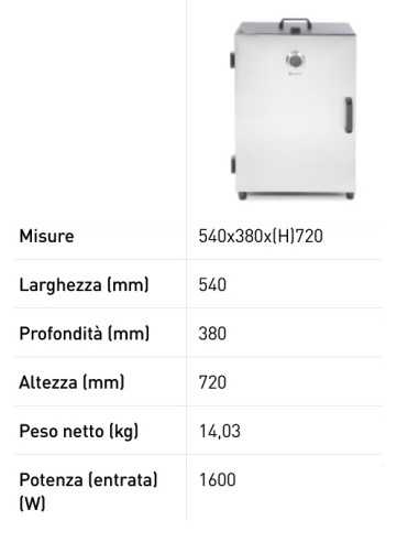 Armadio affumicatore - N. 3 griglie - cm 54 x...