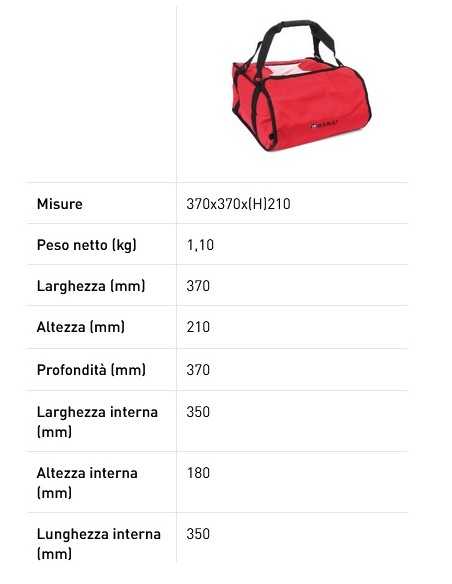 Pizza bag - Rojo - 4 cartones - Termal - Dimensiones cm 36 x 36 x 20h