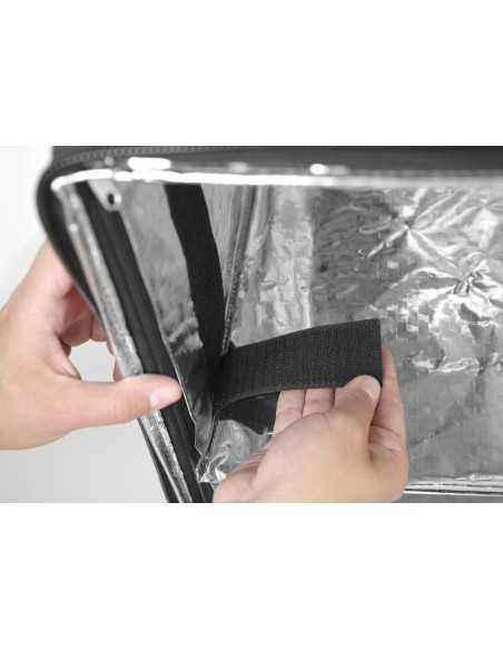 Mochila de entrega de alimentos - Negro - Hasta 10 tarjetas de pizza - Termal - cm 41 x 41 x 49h