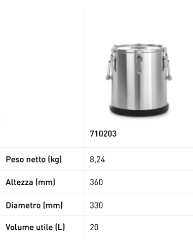 Contenedor térmico - Mango doble - Stackable -...