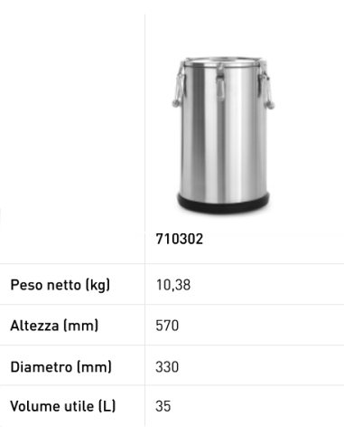 Thermal container - Double handle - Stackable -...