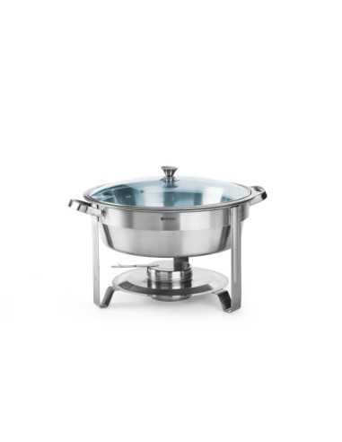 Chafing dish rotondo - Contenitori per combustibile - mm Ø 390 x 270 h