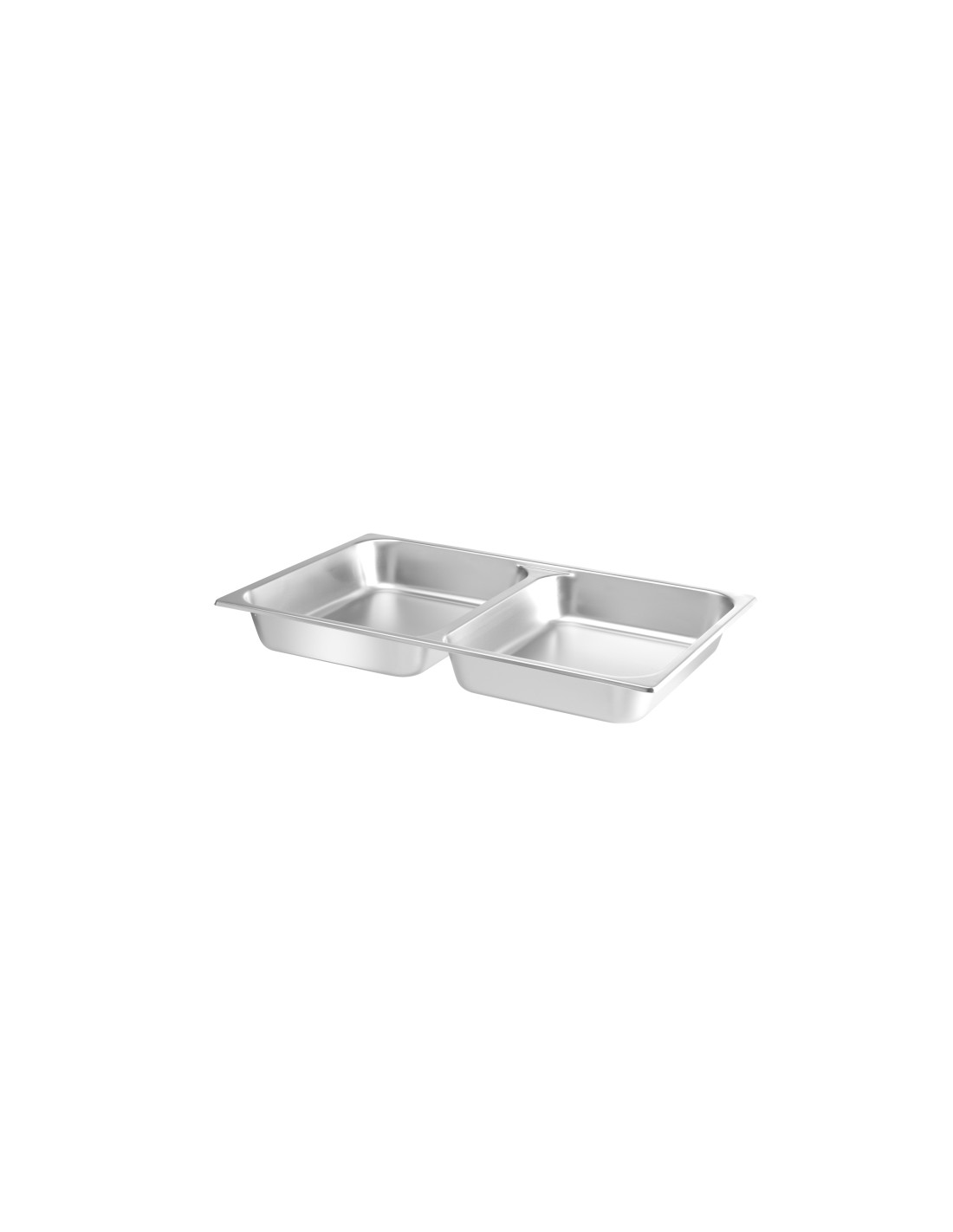 Bandeja GN 1/1 con 2 compartimentos - mm 530 x 325 x 65 h