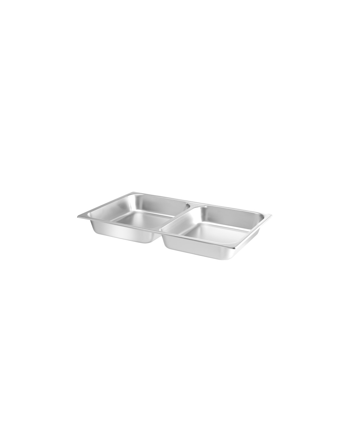 GN 1/1 tray with 2 compartments - mm 530 x 325 x 65 h