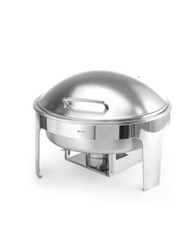 Chafing dish rotondo - Contenitore per combustibile - mm 465 x 420 x 320h