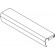 Fry-top front protection kit - Dimensions cm. 38x 8x 6h