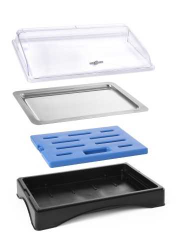 Set vassoio con piastra refrigerante -...
