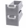 Cassettiera 300/400/600 - N. 2 cassetti con vasca inox Guide telescopiche - Dimensioni cm. 29,5x 51x 47,5h