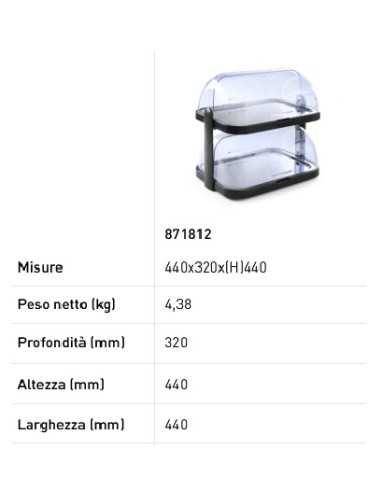 Tablón de Anuncios Refrigerado Doble Rolltop -...