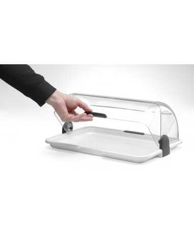 Bacheca Rolltop - ABS - Coperchio trasparente -...