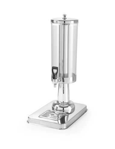 Dispensador de zumos y bebidas de 3 litros con cilindro de hielo.