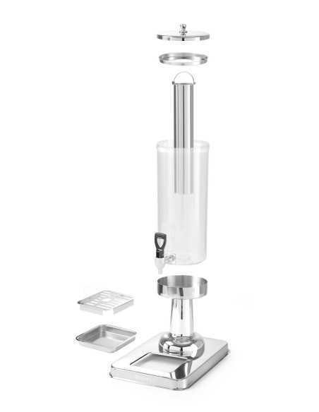 Juice and beverage dispenser 3 liters with ice cylinder Juice and beverage dispenser 3 liters with ice cylinder