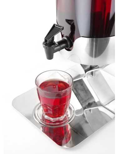Dispensador de zumos y bebidas de 5 litros con cilindro de hielo