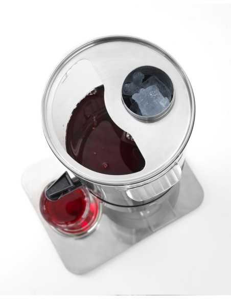 Dispensador de zumos y bebidas de 5 litros con cilindro de hielo Dispensador de zumos y bebidas de 5 litros con cilindro de hielo