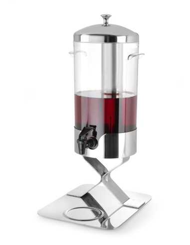 Dispensador de zumos y bebidas de 5 litros con cilindro de hielo