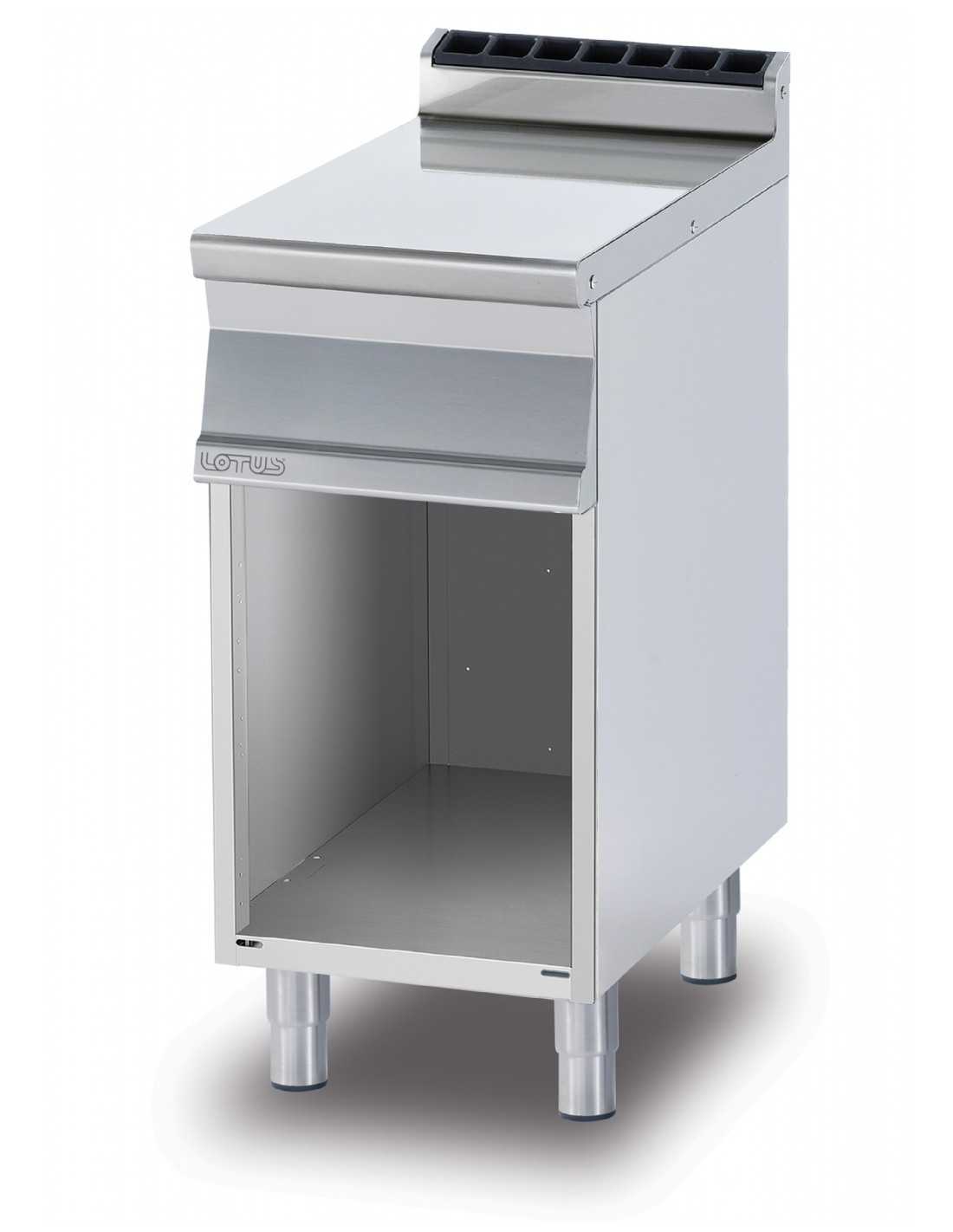 Worktop on open cabinet (including 1 top closing head mod.TPA-7)-Dimensions cm. 40x 70.5x 90h