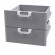Chest of drawers 600 N. 2 drawers with 2 stainless steel basins, telescopic guides. Only on PL-Dimensions cm. 59.5x 59x 47.5