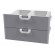 Cassettiera 800 - N. 2 drawers with 4 boxes GN 1/1 15h plastic, telescopic guides. Only on PL-Dimensions cm. 79,5x 59x